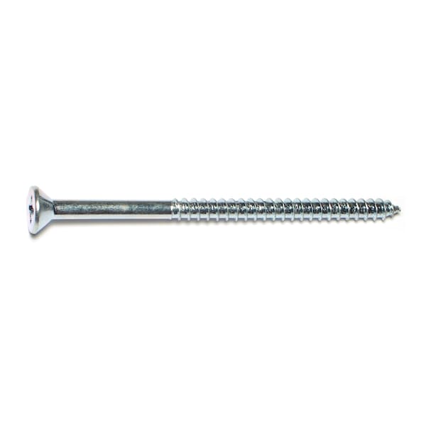 Midwest Fastener Wood Screw, #14, 4 in, Zinc Plated Steel Flat Head Phillips Drive, 15 PK 68528 - main